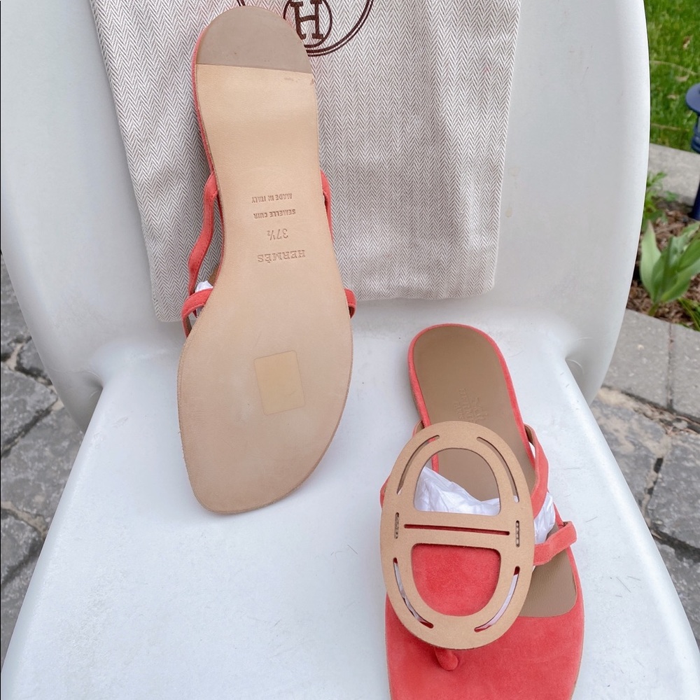 Hermes Slipper Shoes Flats size37.5 New